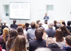 Audience in the lecture hall.